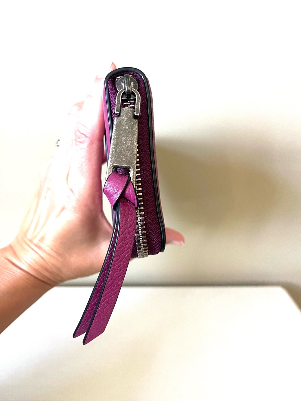 Marc Jacob’s Recruit Fuscia Continental Zip Around Wallet - Picture 7 of 15